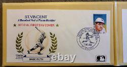 29 Hall Of Fame Baseball First Day Stamp Covers 1989 Babe Ruth T. Cobb L, Gehrig