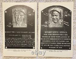 33 1956-63 ARTVUE Type I HALL OF FAME Cooperstown Postcard DIMAGGIO LOU GEHRIG
