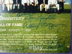 37 Hof Autographs 1993 Baseball Hall Of Fame 54th Reunion Signed 8x10 Photo