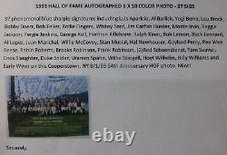 37 Hof Autographs 1993 Baseball Hall Of Fame 54th Reunion Signed 8x10 Photo