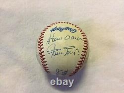 500 Home Run Club Autographed Baseball 11 Hall Of fame Signatures JSA/COA
