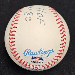 AL KALINE Signed Official MLB Baseball-HALL OF FAME-DETROIT TIGERS-PSA