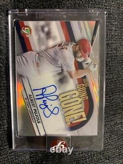 Albert Pujols Going Going Gone Auto /75 Topps Pristine Hall Of Fame Encased