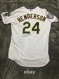 Authentic Rickey Henderson Hall Of Fame Jersey size 48 XL
