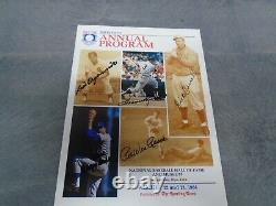 Autographed 1984 Baseball Hall Of Fame Program Reese Killebrew Drysdale Aparicio