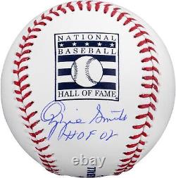 Autographed Ozzie Smith St. Louis Cardinals Signed Hall of Fame Baseball withInsc