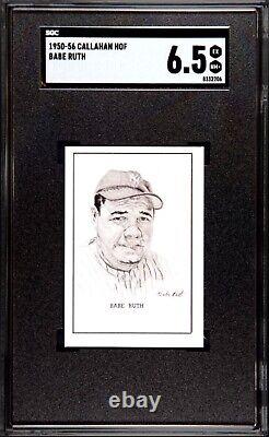 BABE RUTH 1950 Callahan Hall Of Fame HOF Yankees SGC 6.5