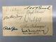 BASEBALL HALL OF FAME MULTI-SIGNED 3x5 12 AUTOS Hubbell Hank Greenberg Waner
