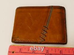 BOB GIBSON Glove LEATHER Bifold WALLET USED BY MLB Baseball Hall of fame player