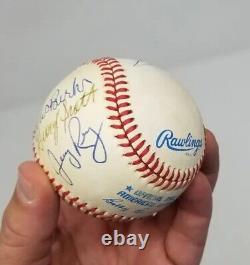 BOSTON Red Sox HALL OF FAME AUTOGRAPH SIGNED Baseball MLB BURKS REMY PENA REED