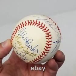 BOSTON Red Sox HALL OF FAME AUTOGRAPH SIGNED Baseball MLB BURKS REMY PENA REED
