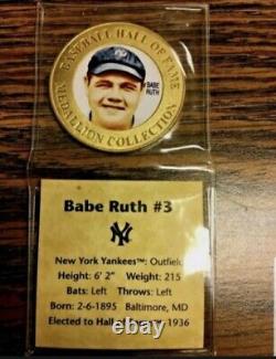 Babe Ruth - 2010 Baseball Hall Of Fame - #3 Medallion Collection