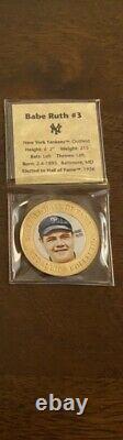 Babe Ruth - 2010 Baseball Hall Of Fame - #3 Medallion Collection