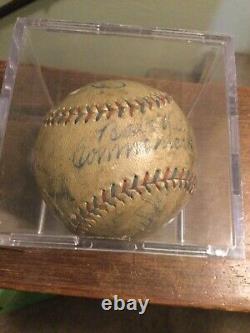 Babe Ruth & Connie Mack 1930s hall of fame Multi- signed baseball. PSA/DNA
