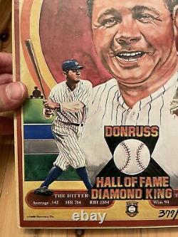 Babe Ruth Donruss Hall Of Fame Diamond King Baseball Plaque Limited Ed. #377/800