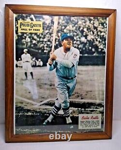 Babe Ruth Photo Police Gazette Hall of Fame 11x14 Framed Beautiful