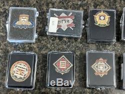 Baseball Hall Of Fame Induction Press Pin Lot/21 1990-2010 All Numbered