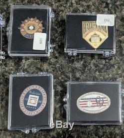 Baseball Hall Of Fame Induction Press Pin Lot/21 1990-2010 All Numbered