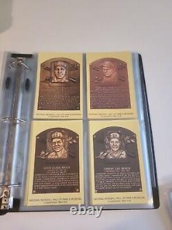 Baseball Hall Of Fame Postcards Lot Of 91 Mostly Different Binder Sleeved