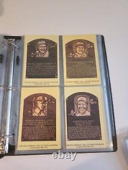 Baseball Hall Of Fame Postcards Lot Of 91 Mostly Different Binder Sleeved