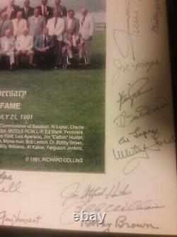 Baseball Hall Of Fame Signed 52nd Anniversary Photo PSA LOA 36 Signatures
