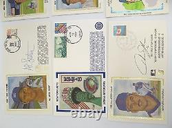 Baseball Hall of Fame 1993 Autographs Reggie Jackson Mookie Wilson Bob Feller