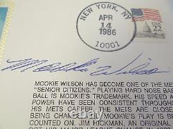 Baseball Hall of Fame 1993 Autographs Reggie Jackson Mookie Wilson Bob Feller