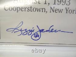 Baseball Hall of Fame 1993 Autographs Reggie Jackson Mookie Wilson Bob Feller