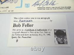 Baseball Hall of Fame 1993 Autographs Reggie Jackson Mookie Wilson Bob Feller