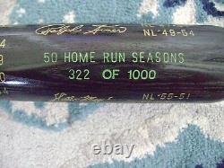 Baseball Hall of Fame 50 HR Bat 322/1000 Mickey Mantle Willie Mays Babe Ruth
