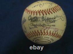 Baseball Hall of Fame Autographed MLB Ball PSA Letter (24) Signatures Paige