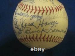 Baseball Hall of Fame Autographed MLB Ball PSA Letter (24) Signatures Paige