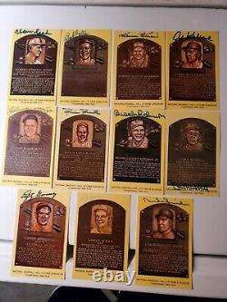 Baseball Hall of Fame PLAQUE POSTCARD LOT (11) LEGENDARY PLAYERS (HOF) RARE