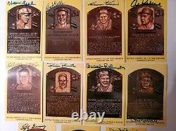 Baseball Hall of Fame PLAQUE POSTCARD LOT (11) LEGENDARY PLAYERS (HOF) RARE