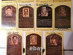 Baseball Hall of Fame PLAQUE POSTCARD LOT (11) LEGENDARY PLAYERS (HOF) RARE