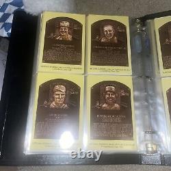 Baseball Hall of Fame Plaque Postcard Complete Set Album