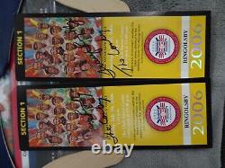 Baseball hall of fame induction tickets signed & more 2006 Cardinals HOF