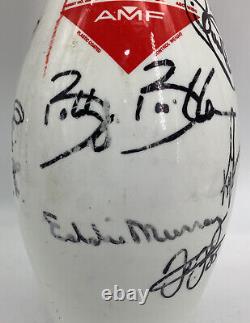 Baseball hall of fame signed bowling pin. Mookie betts Eddie Murray Ozzie Smith
