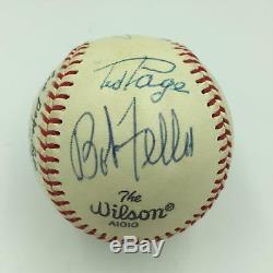 Beautiful 1970's Hall Of Fame Multi Signed Baseball 20+ Signatures JSA COA