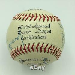 Beautiful 1970's Hall Of Fame Multi Signed Baseball 20+ Signatures JSA COA