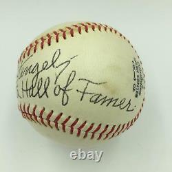 Beautiful Casey Stengel Hall Of Fame Single Signed Baseball With JSA COA