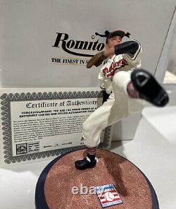 Bob Feller Autographed Romito Cooperstown Collection Hall of Fame Figure Statue
