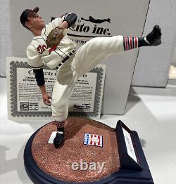 Bob Feller Autographed Romito Cooperstown Collection Hall of Fame Figure Statue