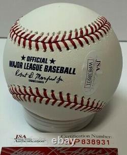 Braves HENRY HANK AARON Signed Official HALL OF FAME LOGO Baseball #2 AUTO JSA