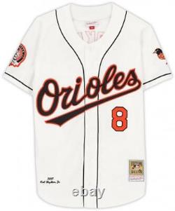Cal Ripken Jr. Baltimore Orioles Signd Mitchell&Ness Auth Jrsy withHall Fame Ins