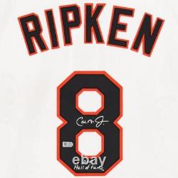 Cal Ripken Jr. Baltimore Orioles Signd Mitchell&Ness Auth Jrsy withHall Fame Ins