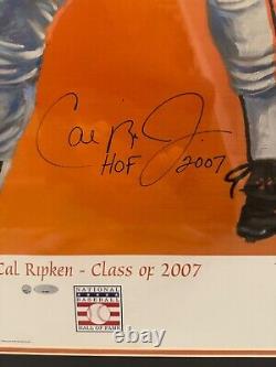 Cal Ripken Jr Hall of Fame Class of 2007 signed framed poster