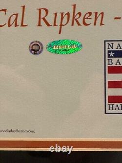 Cal Ripken Jr Hall of Fame Class of 2007 signed framed poster