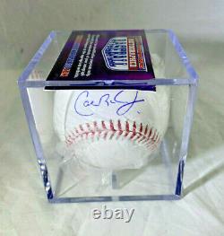 Cal Ripken Jr / Mlb Hall Of Fame / Autographed Oml Baseball In Cube / Tristar