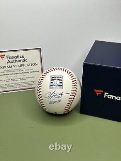 Chipper Jones Autographed/Atlanta Braves Hall Of Fame Baseball Fanatics COA